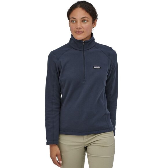 Patagonia Quarter-Zip Blue Fleece Pullover Jacket | Athleisure Gorpcore Coastal - Picture 10 of 14